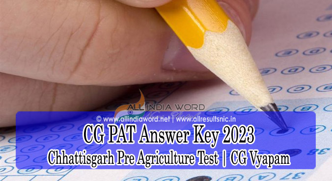 CG PAT Solutions Key 2023 Setwise Download