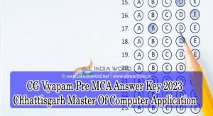 Chhattisgarh Pre MCA Solution Key 2023