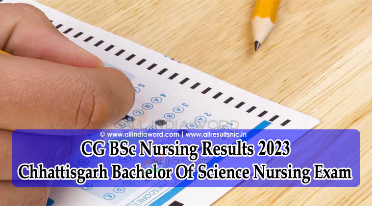 CG Vyapam B.Sc Nursing Results
