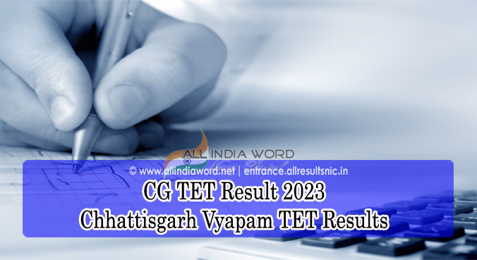CG TET Result 2023 Chhattisgarh