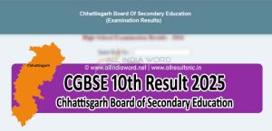 CG Board 10th Result 2025